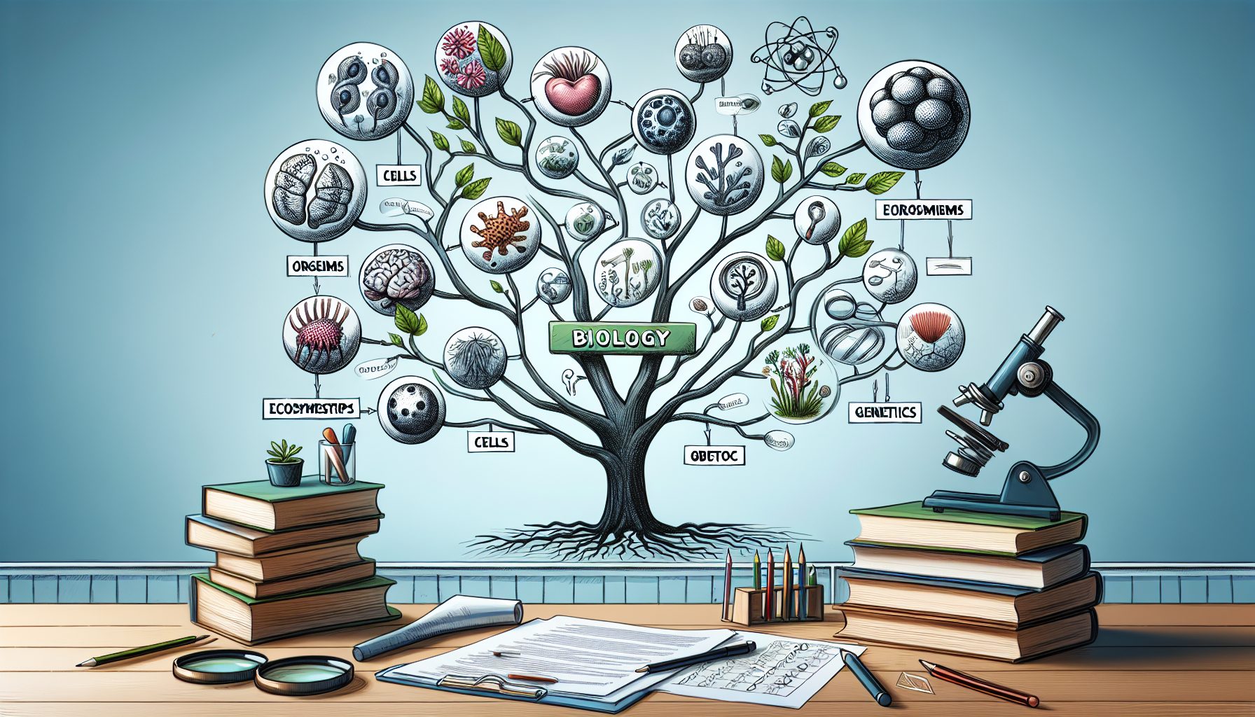 Стартовая точка: зачем нужна «Школа ОГЭ: биология — mind-map тем»