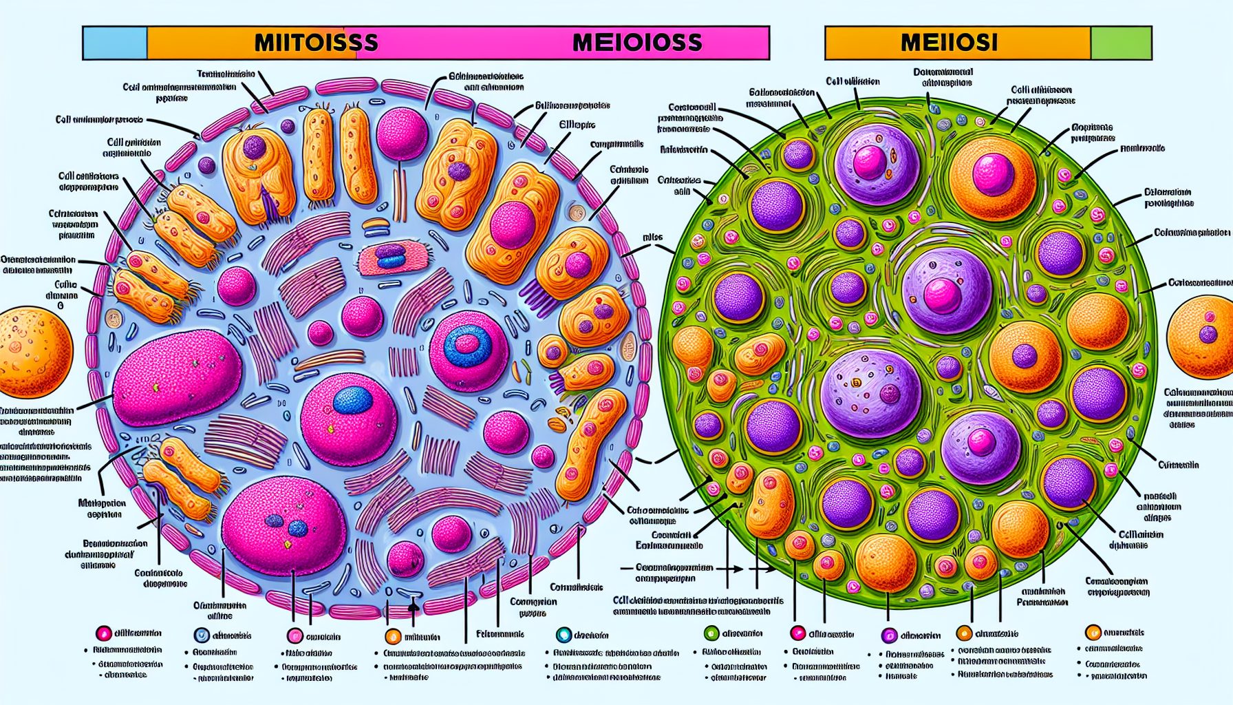 Отличие митоза от мейоза