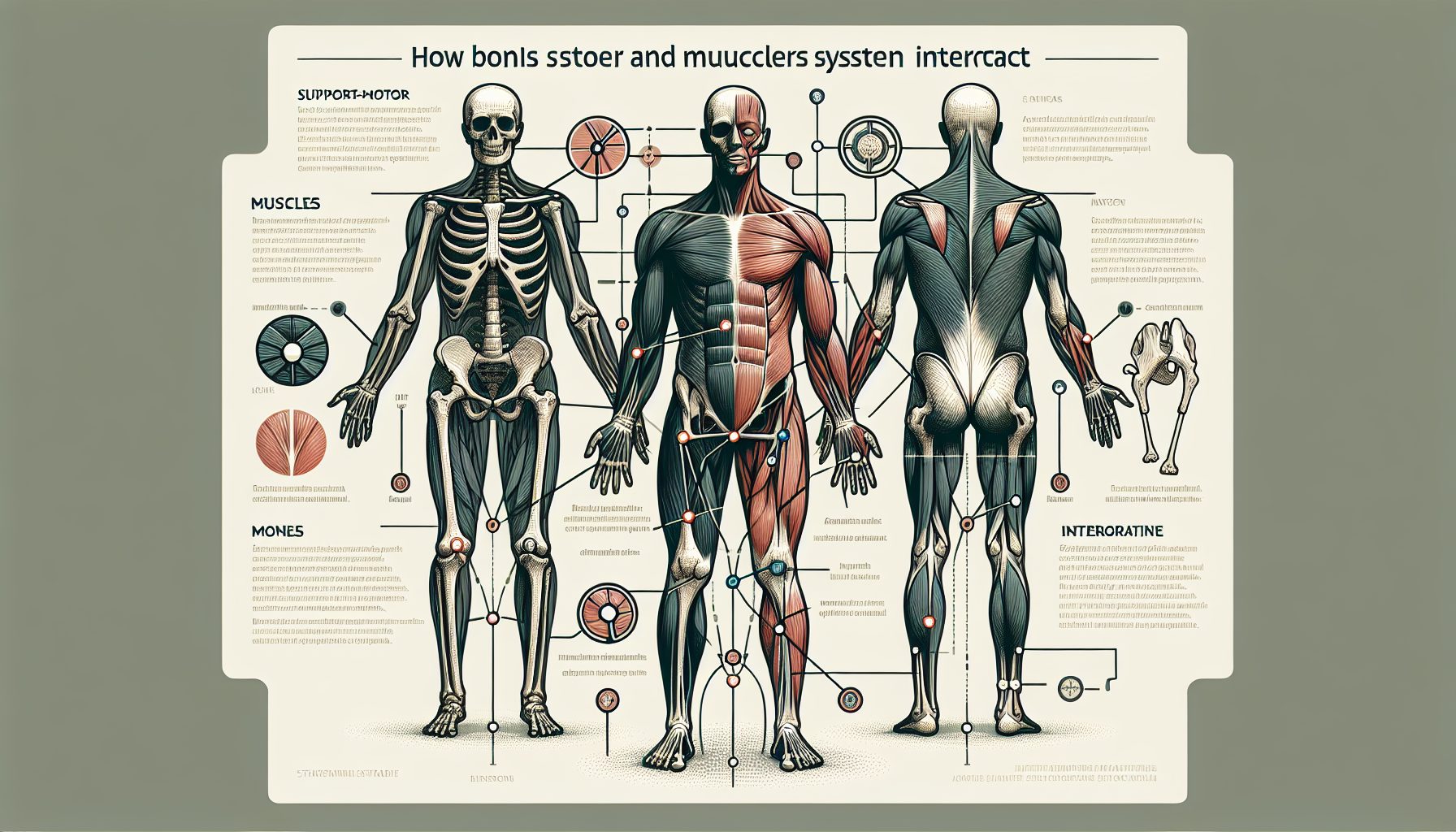 Как кости и мышцы работают вместе