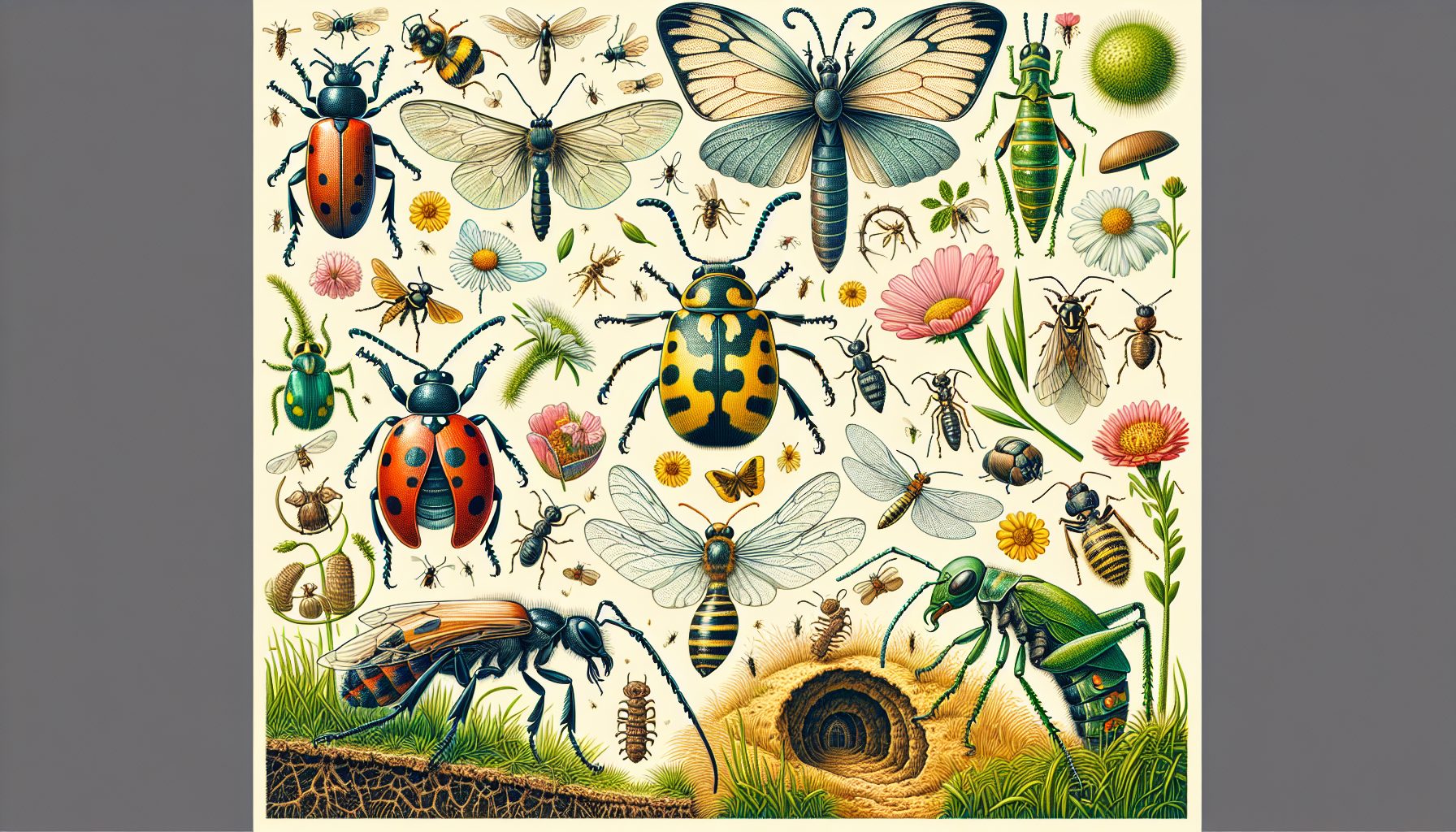 Разнообразие насекомых и их экологические ниши