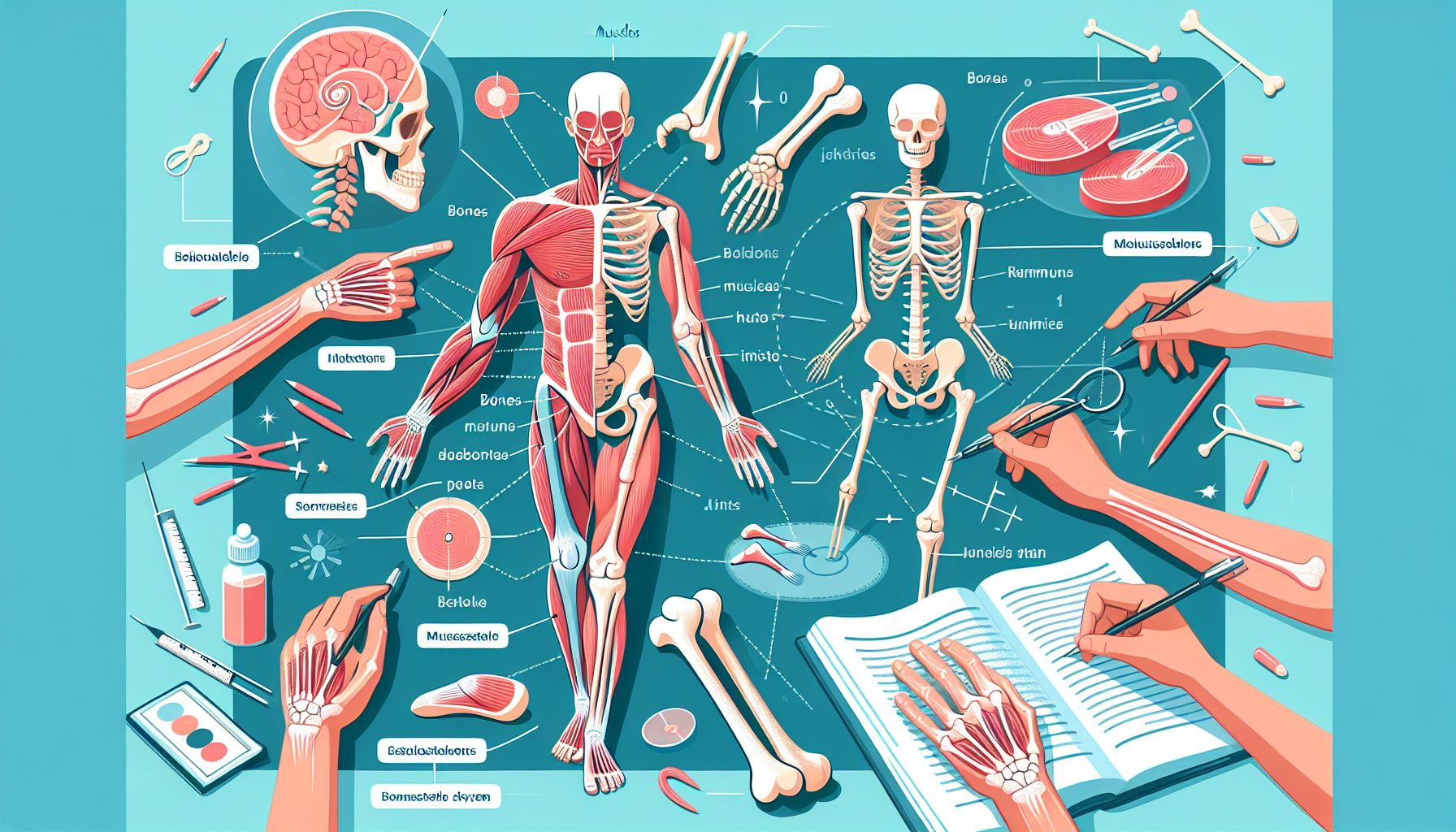 Как связаны кости, мышцы и суставы