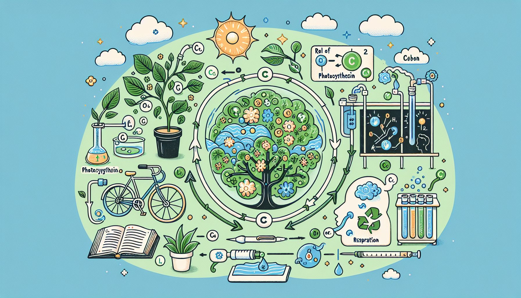 Роль фотосинтеза и дыхания