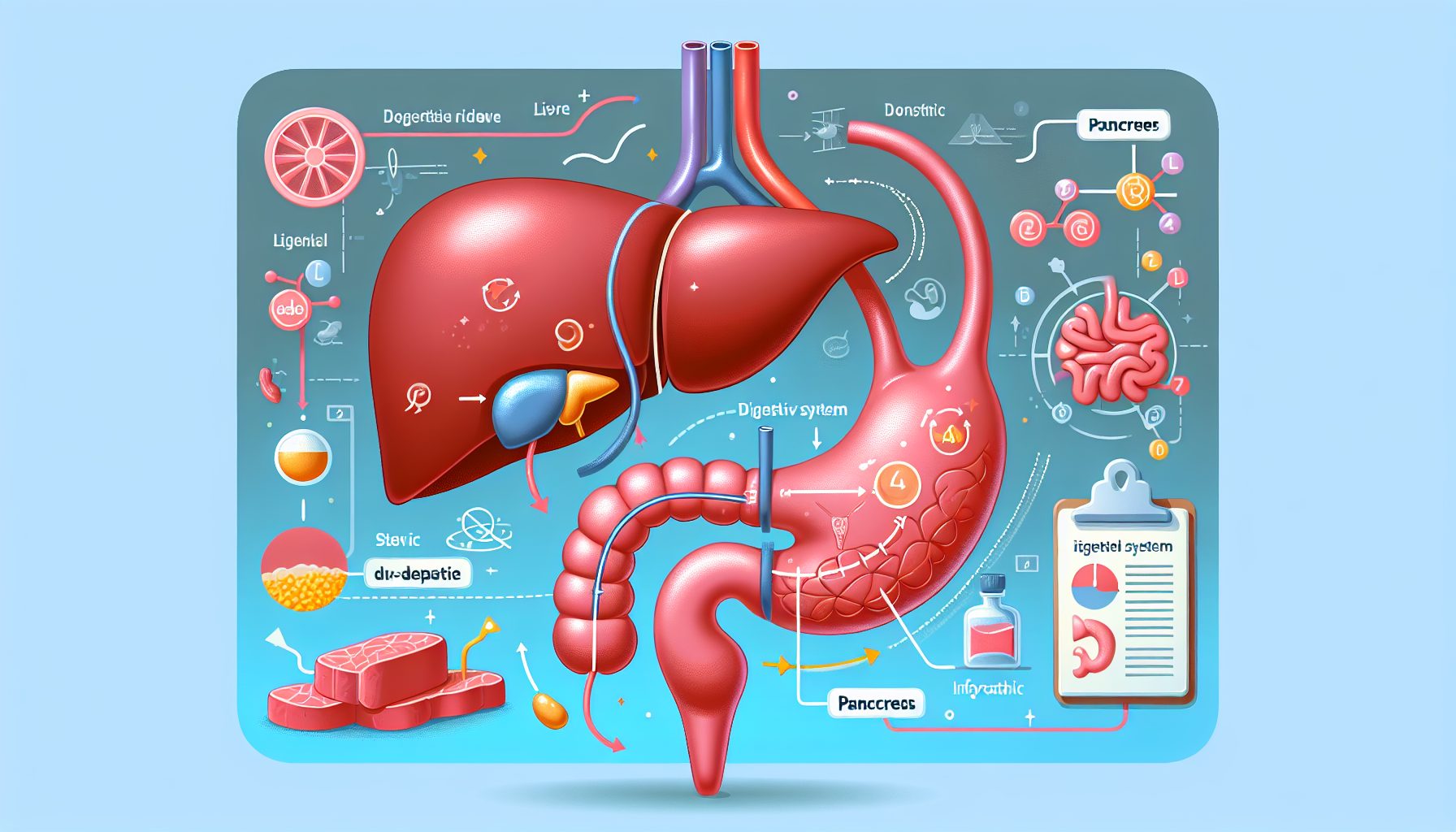 Печень и поджелудочная: тандем на службе пищеварения