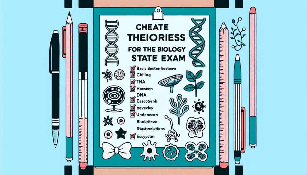 Чек‑лист теорий для экзамена ОГЭ биология