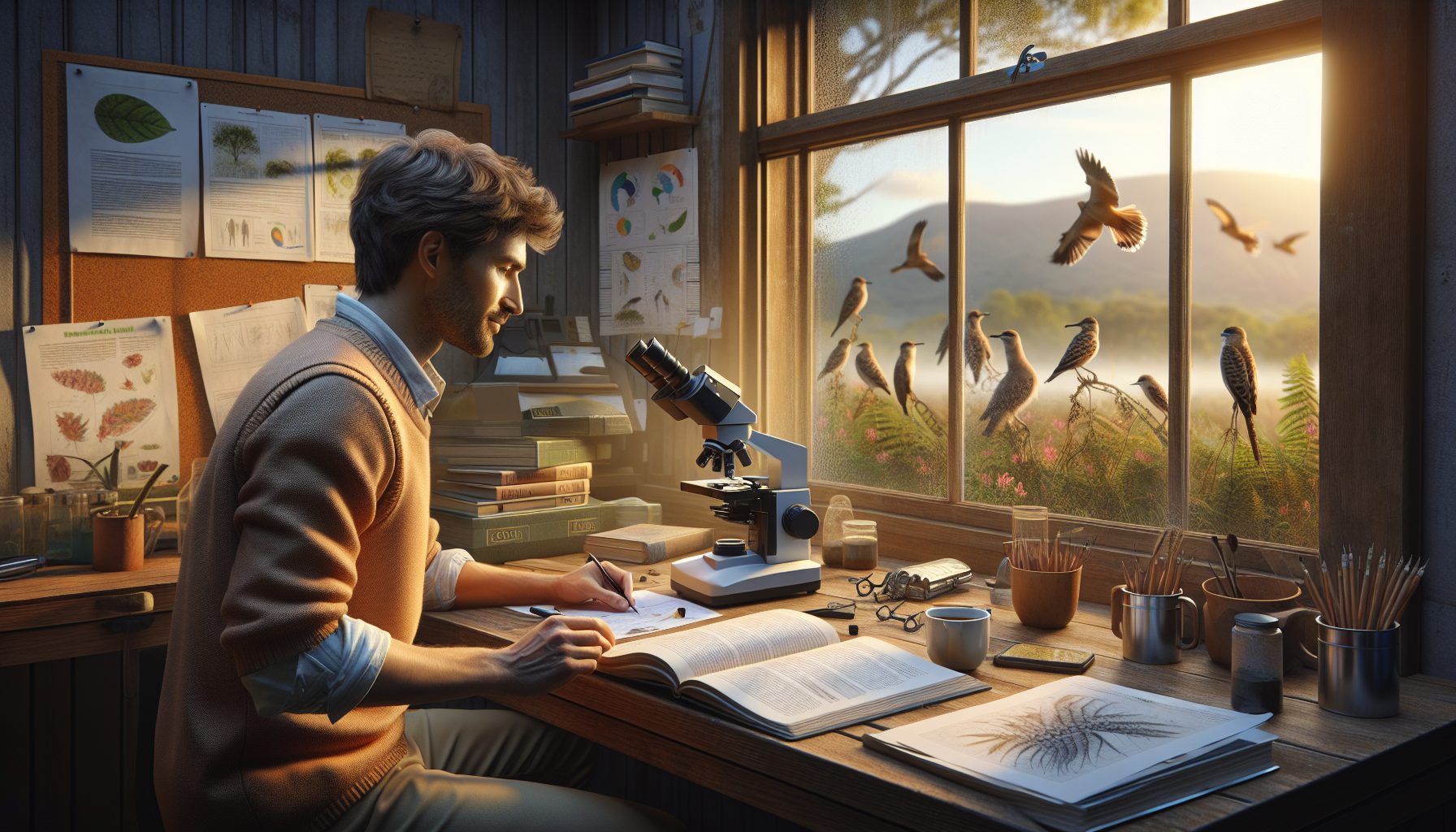 Как начинается утро биолога